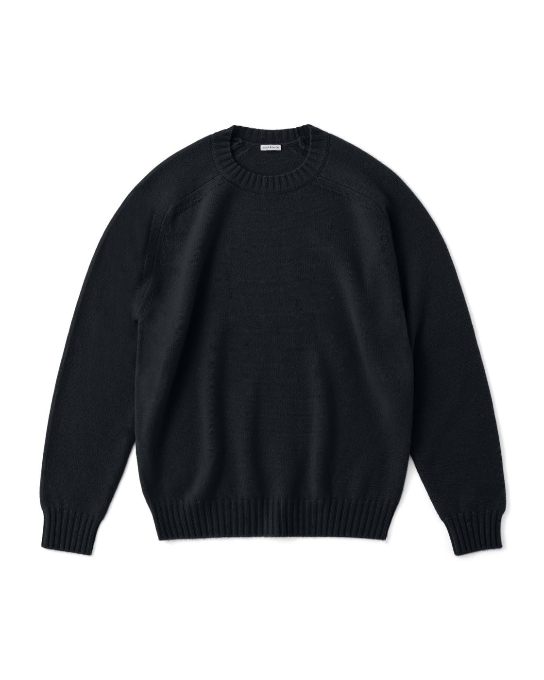 キャッシュベイビー クルーネック ニット, Black – cash & barba