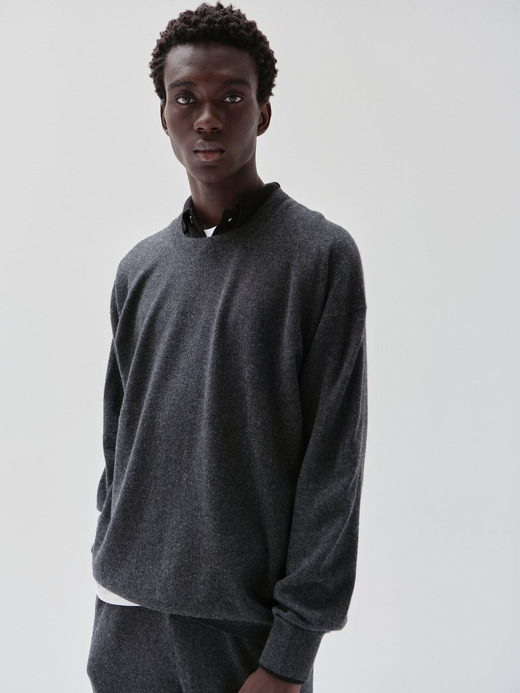 モンゴリアンカシミヤ セットアップ, Top Gray – cash & barba