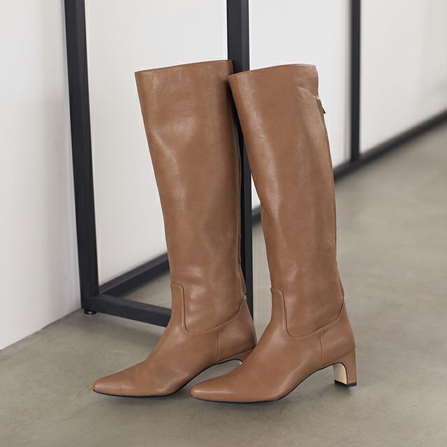 LE VERNIS] Back zipper long boots | CASSELINI ONLINE SHOP