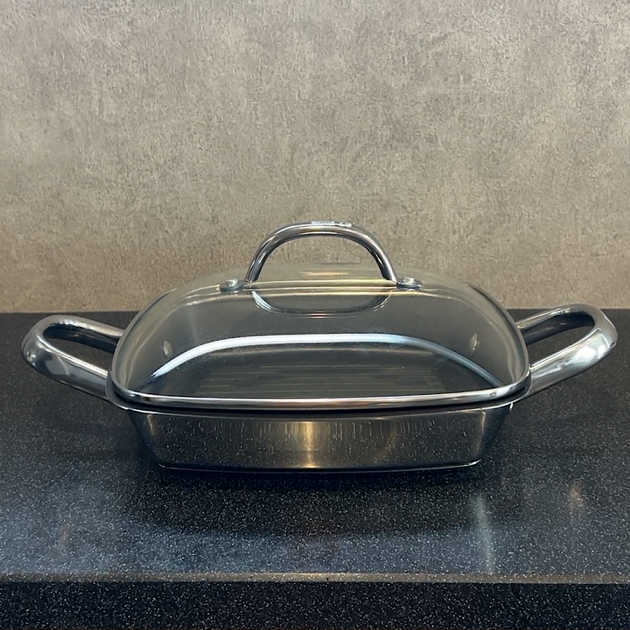 MEYER（マイヤー） スクエアグリルパン 24cm RED [ IH/ガス対応