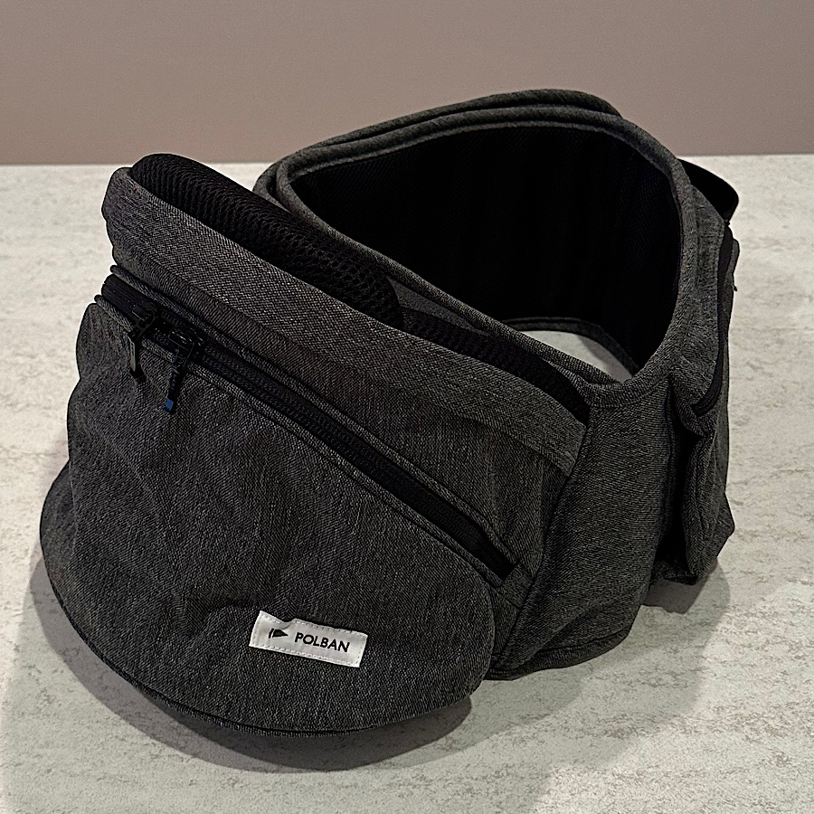 ポルバン アドバンス ヒップシート リップストップブラック 抱っこひも