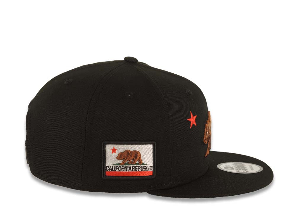 California Republic New Era 9FIFTY 950 Snapback Cap Hat Black