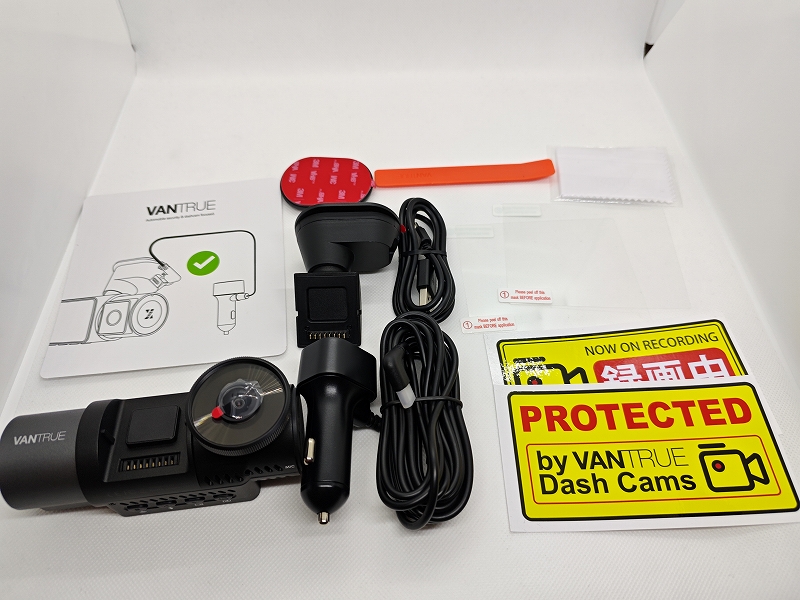 N2X」VANTRUEの60fps録画対応の一体化2カメラドラレコ