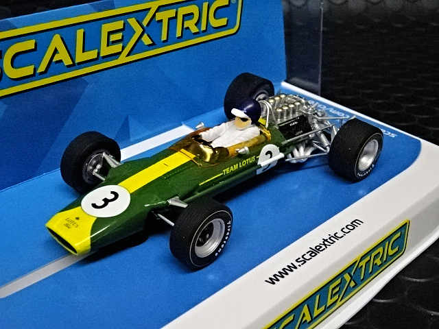 Scalextric 1/32 ｽﾛｯﾄｶｰ C4395A-3 ◇ Lotus Type 49. #3/Jim Clark