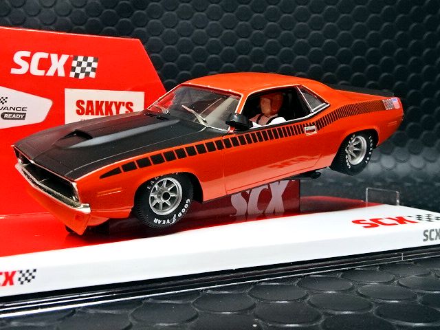 SCX 1/32 ｽﾛｯﾄｶｰ U10365X300-O◇Plymouth Cuda 1970 「Orange」 ―500