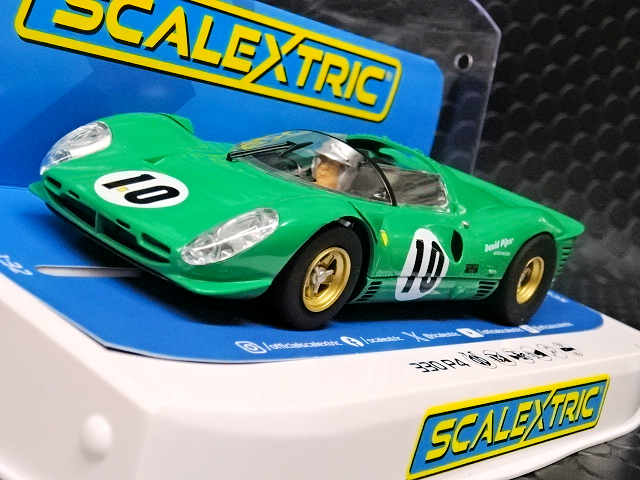 Scalextric 1/32 ｽﾛｯﾄｶｰ C4491◇ Ferrari 330 P4 Green. David Piper