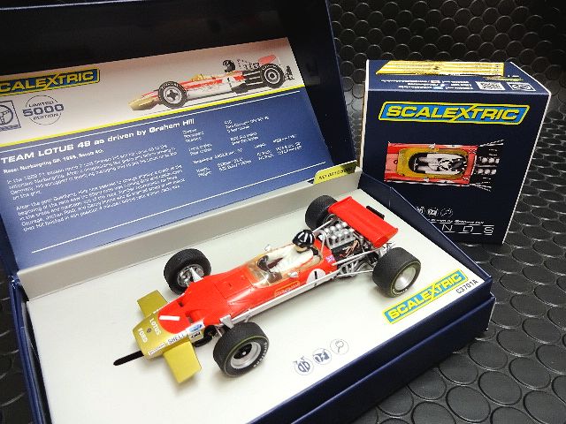 Scalextric 1/32 ｽﾛｯﾄｶｰ 3701A◇ Lotus 49 #1/Graham Hill, F1/GP