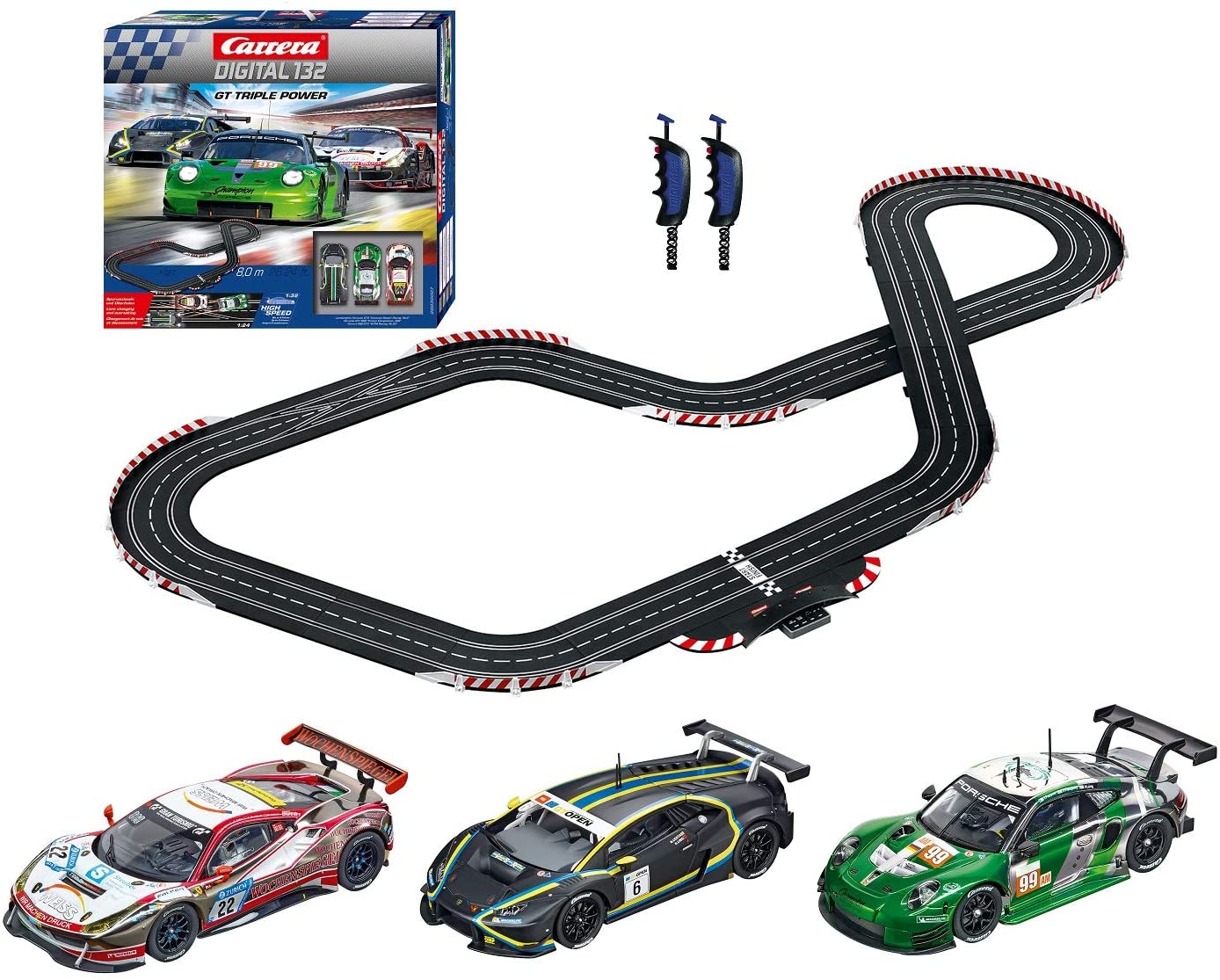 Carrera digital132 ｺｰｽｾｯﾄ 20030007◇GT TRIPLE POWER set 