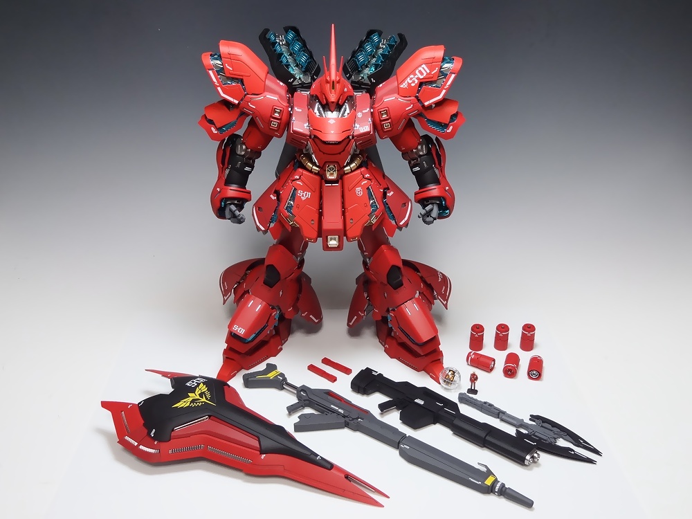 全塗装【プレミアムプラス完成品】バンダイ MG 1/100 サザビー Ver.Ka