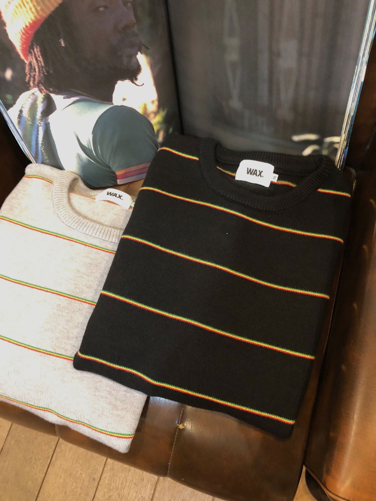 WAX Rasta stripe crew knit | FLARY