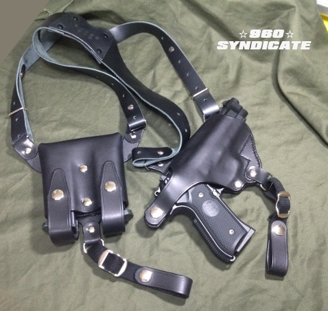 製作予約受付】アウトバーンタイプ ベレッタM9用ショルダーホルスター