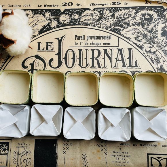 フランスアンティーク パウダーボックス NYMPHEA [h008] | フランス