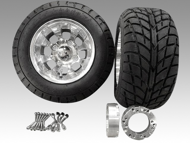 ジャイロ用中反りアルミホイール バギータイヤ＆スペーサー40mmセット