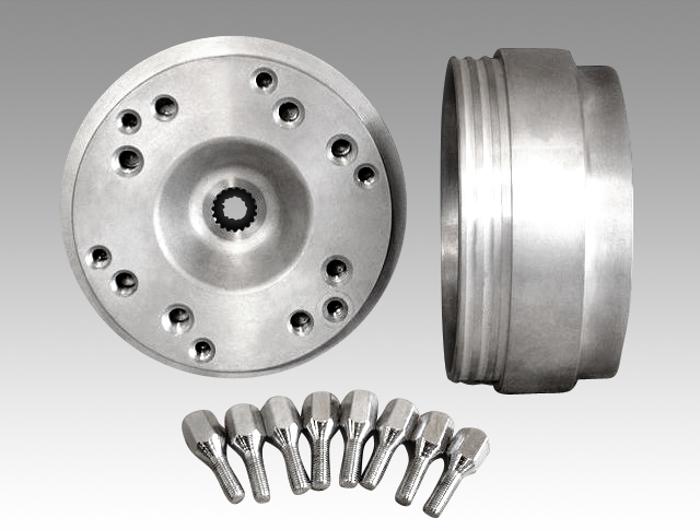 4stジャイロ用ブラックアウトアルミホイール引っ張りタイヤ