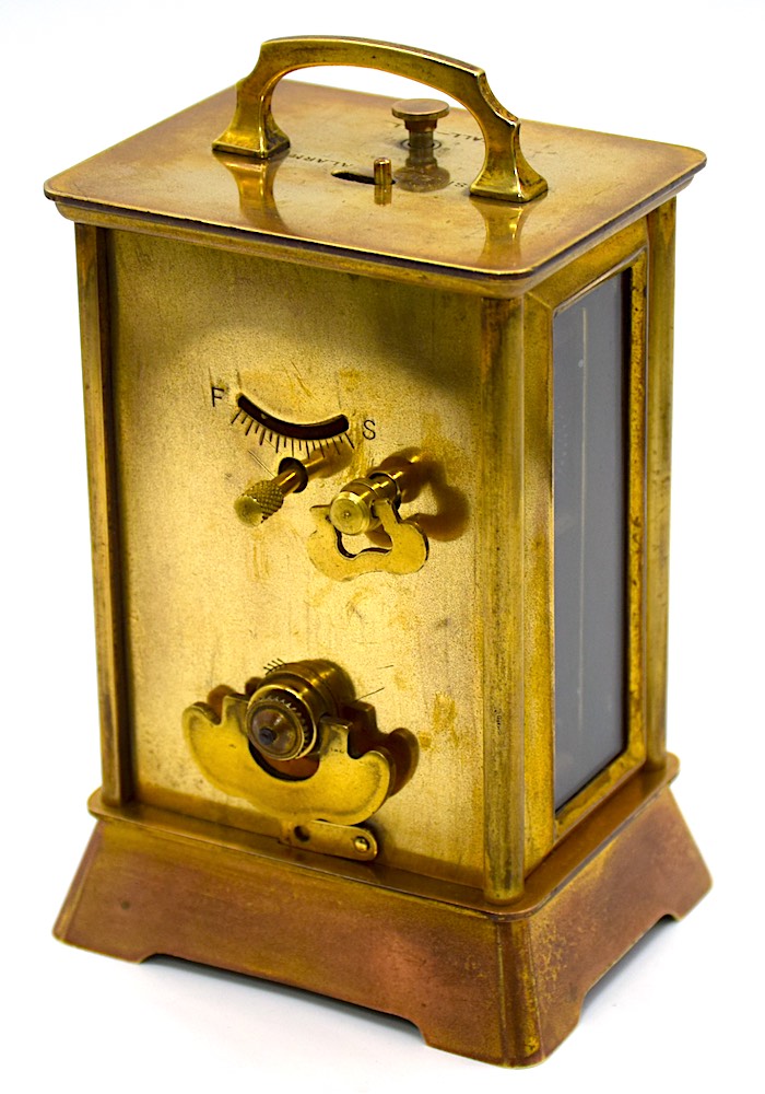 精工舎 呼び鈴付キャリッジクロック（枕時計） 大正時代頃【K027