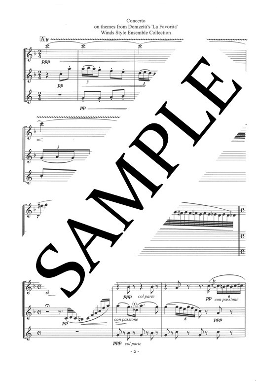 楽譜（オーボエ・イングリッシュホルン3重奏）電子版（PDF