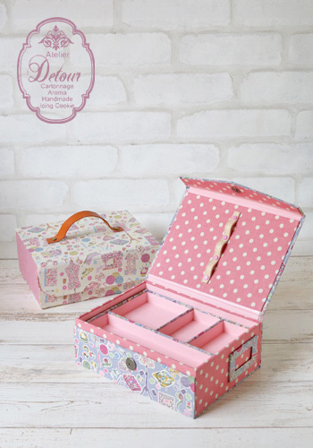 カルトナージュで作るお裁縫箱☆人気の3タイプ | 日本初