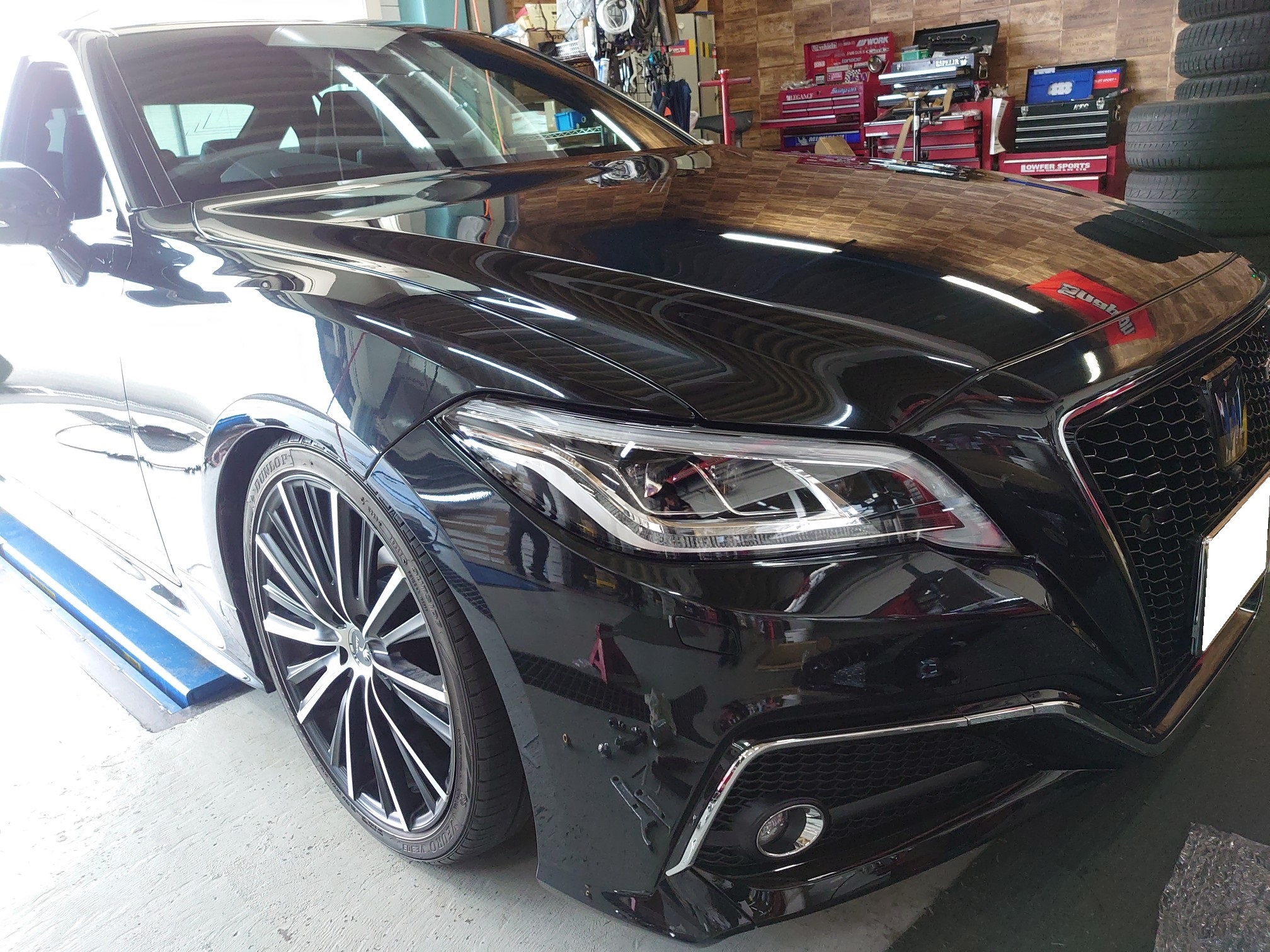 ☆220クラウン 車高調取り付け☆｜カルバン 小松店ブログ｜カルバン