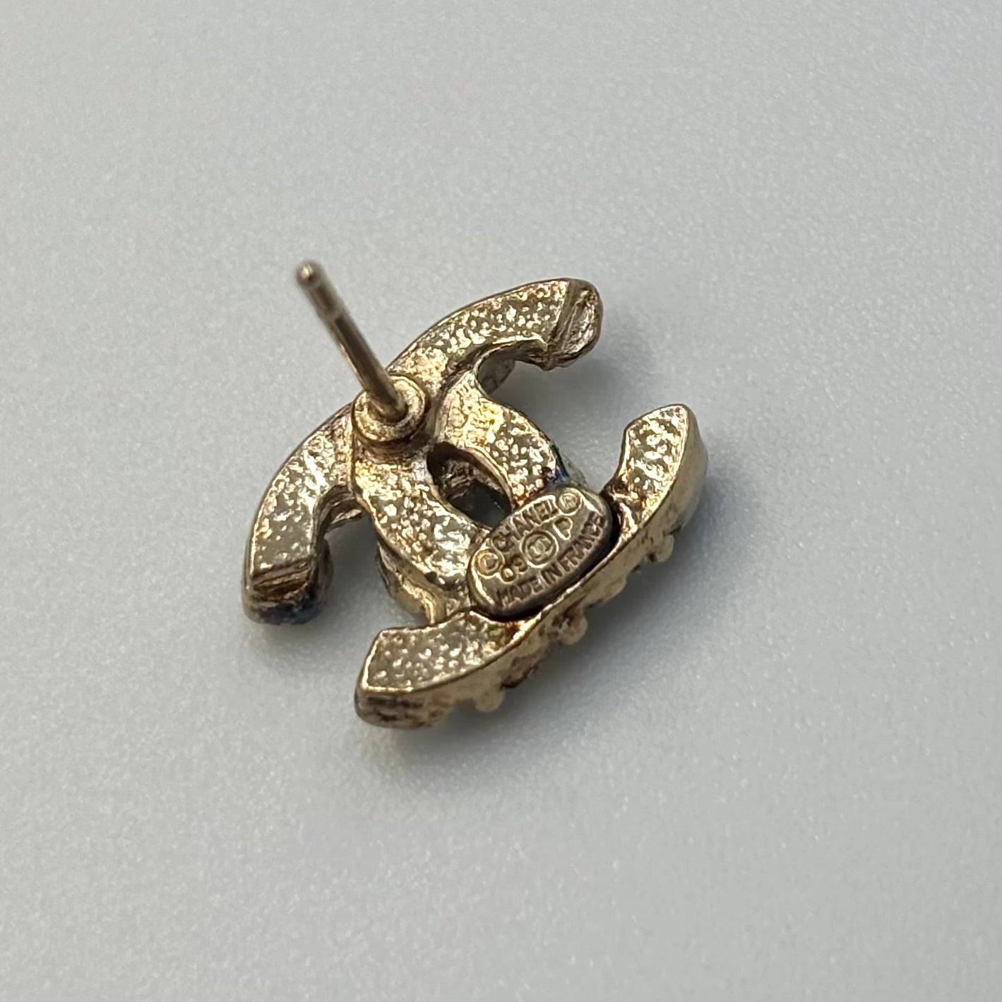 CHANEL ココマーク ラインストーン マルチカラー ピアス