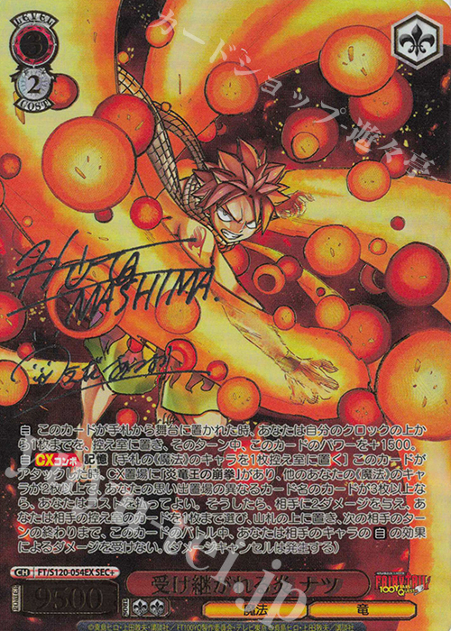 SEC+ 受け継がれる炎 ナツ(サイン入り) 販売 | FAIRY TAIL 100年