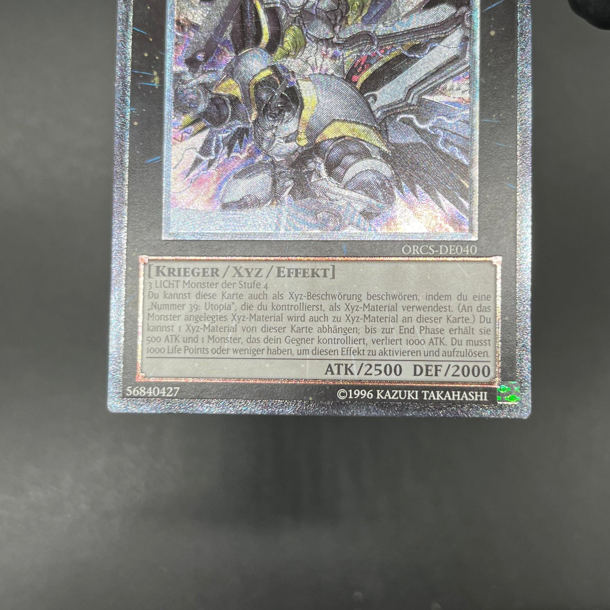 遊戯王 CNo.39 希望皇ホープレイ/レリーフ/ドイツ語/EU版