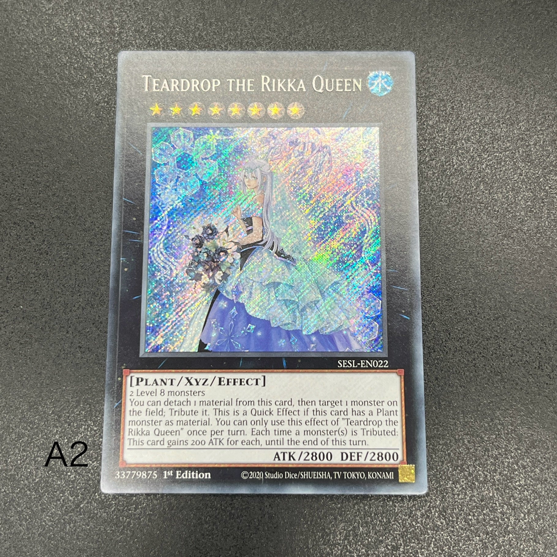 遊戯王 六花聖ティアドロップ/シークレット/英語/1st/EU版 – カード