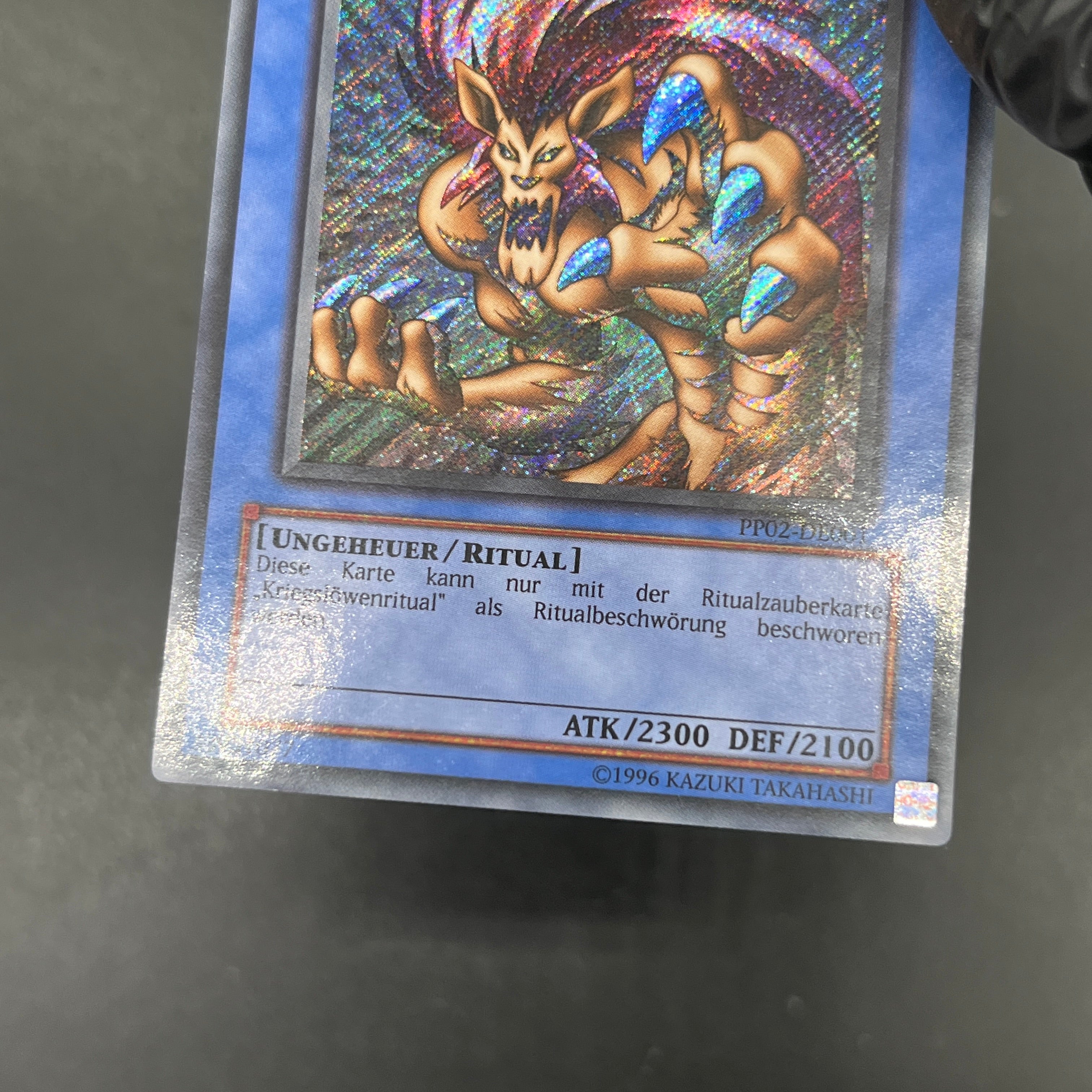 遊戯王 スーパー・ウォー・ライオン/シークレット/ドイツ語 – カード