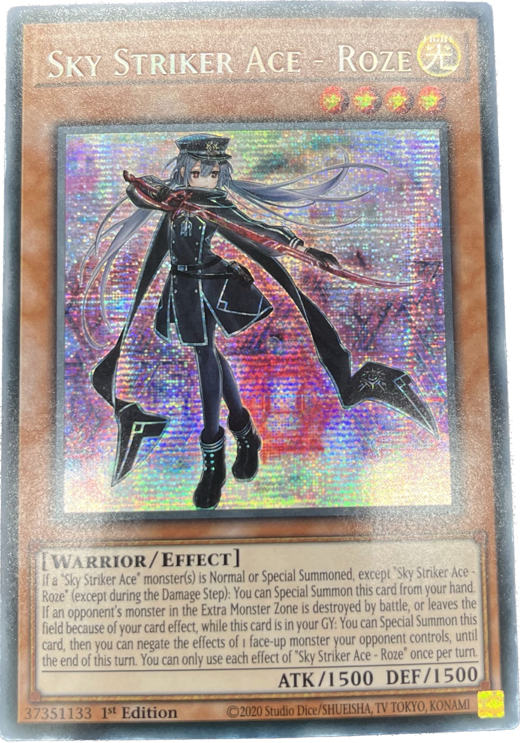 遊戯王 閃刀姫ーロゼ イラスト違い EUドイツ語版 25th シークレット