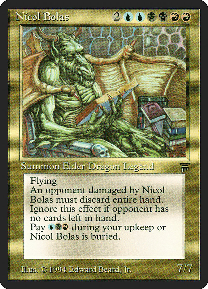 Nicol Bolas · Legends (LEG) #246 · Scryfall Magic: The Gathering
