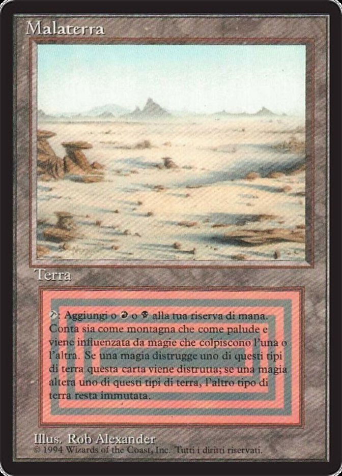 Malaterra (Badlands) · Foreign Black Border (FBB) #282 · Scryfall