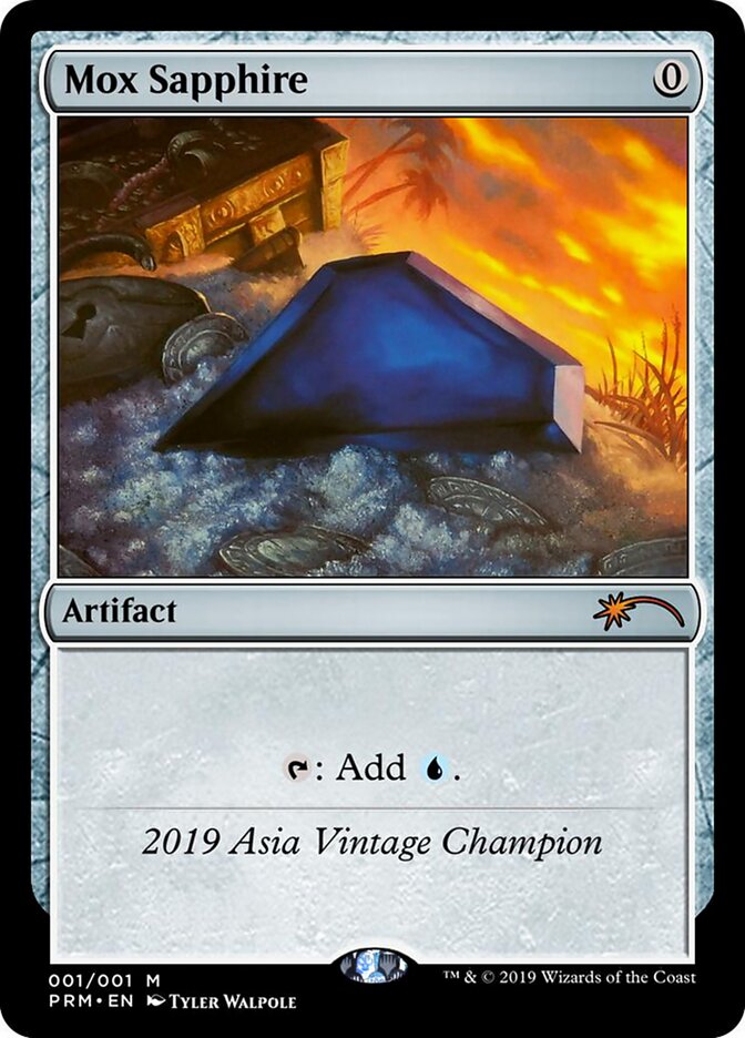 Mox Sapphire · Vintage Championship (OVNT) #2019A · Scryfall Magic