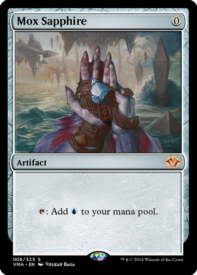 Mox Sapphire · Vintage Masters (VMA) #9 · Scryfall Magic: The