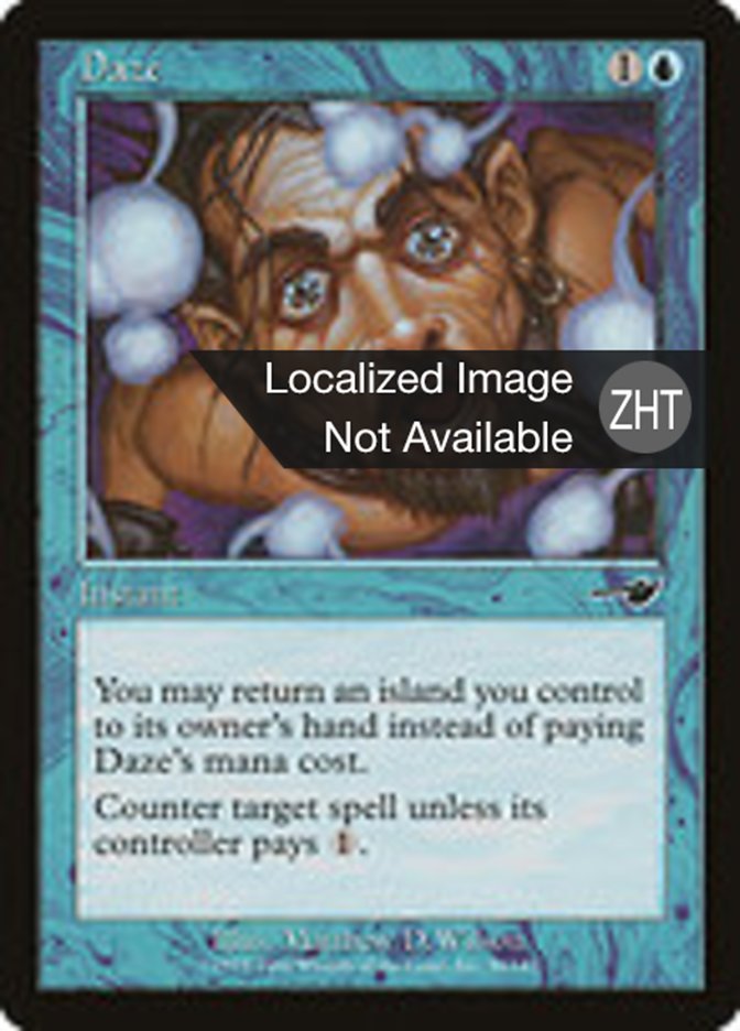 Daze · Nemesis (NEM) #30 · Scryfall Magic: The Gathering Search