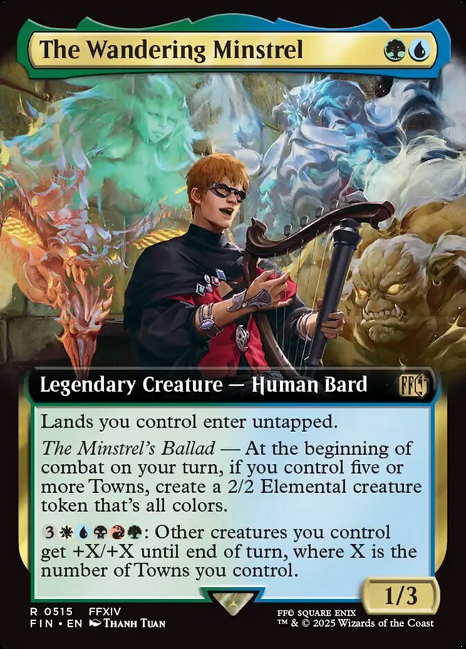 The Wandering Minstrel · Final Fantasy (FIN) #515 · Scryfall Magic