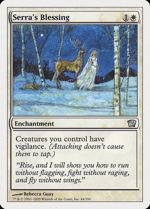 Serra's Blessing · Ninth Edition (9ED) #44 · Scryfall Magic: The