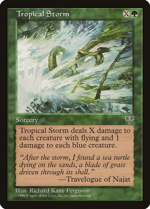 Tropical Storm · Mirage (MIR) #246 · Scryfall Magic: The Gathering