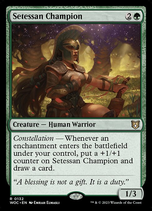 Setessan Champion · Wilds of Eldraine Commander (WOC) #132
