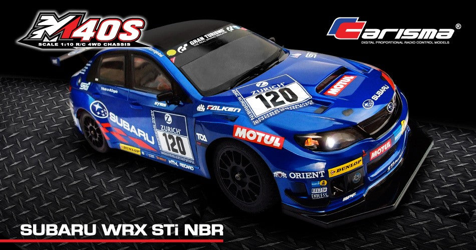 M40S 1:10 SUBARU WRX STI NBR 2013 CLEAR BODY | Carisma-Shop.com