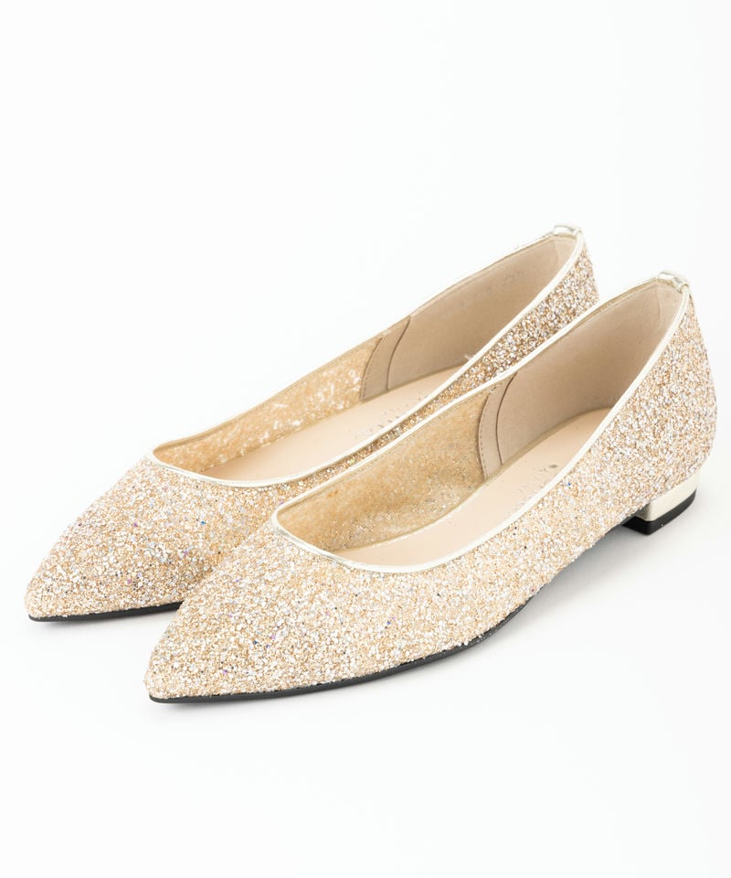 DIANA ダイアナ グリッターチュールフラットシューズ その他 x