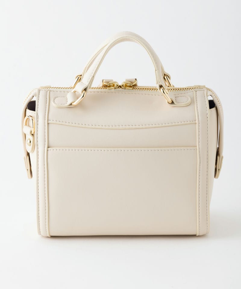 DIANA ダイアナ グリッターミニボストンバッグ ベージュ系 | 結婚式