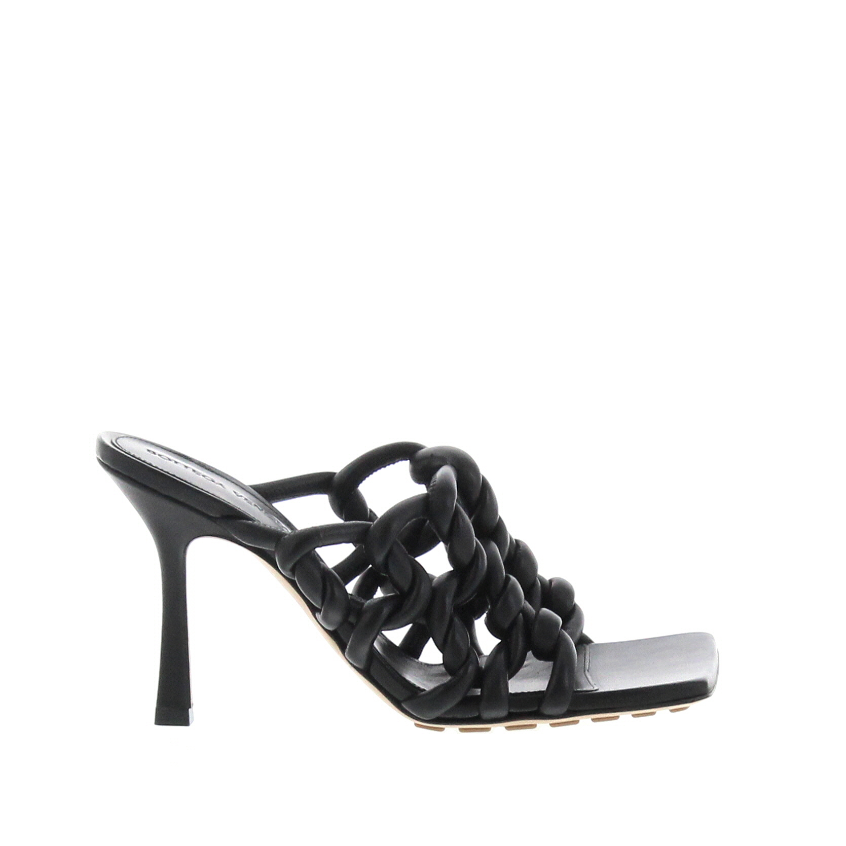 Bottega Veneta – Stretch Mule Black | Carla Saint-Barth
