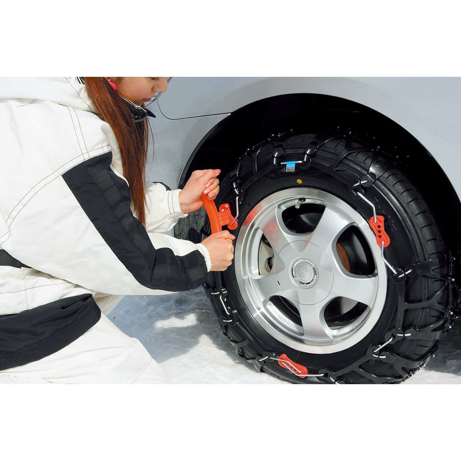 QE1 非金属タイヤチェーン バイアスロンクイックイージー (R80