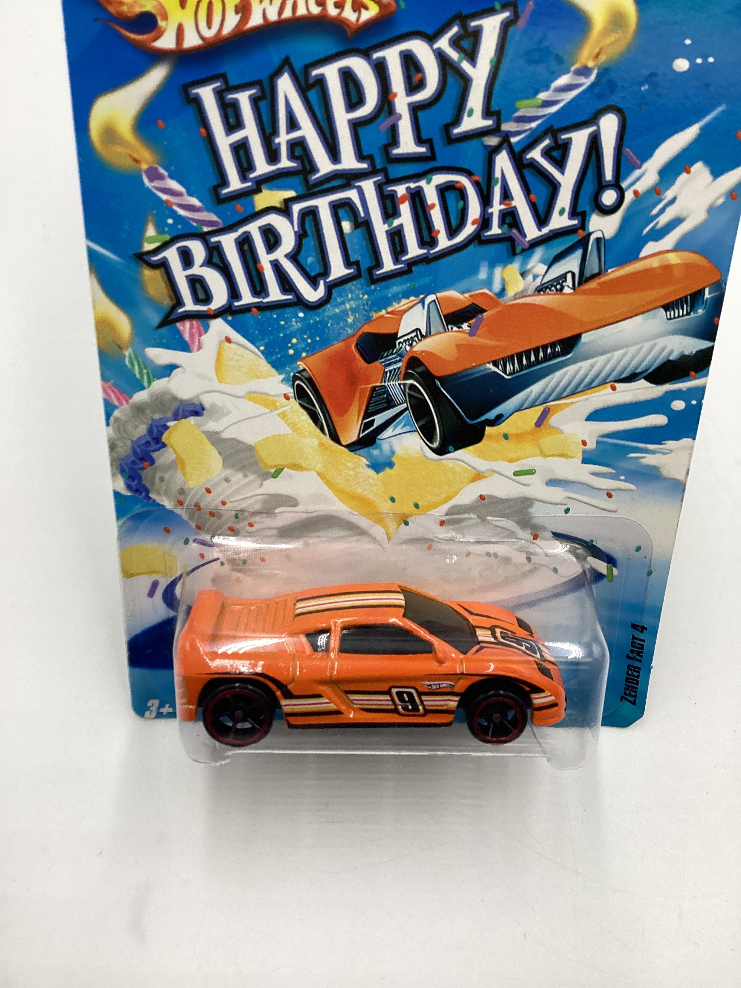 Hot Wheels Happy Birthday Zender Fact 4 Orange SR – carolinasdiecast