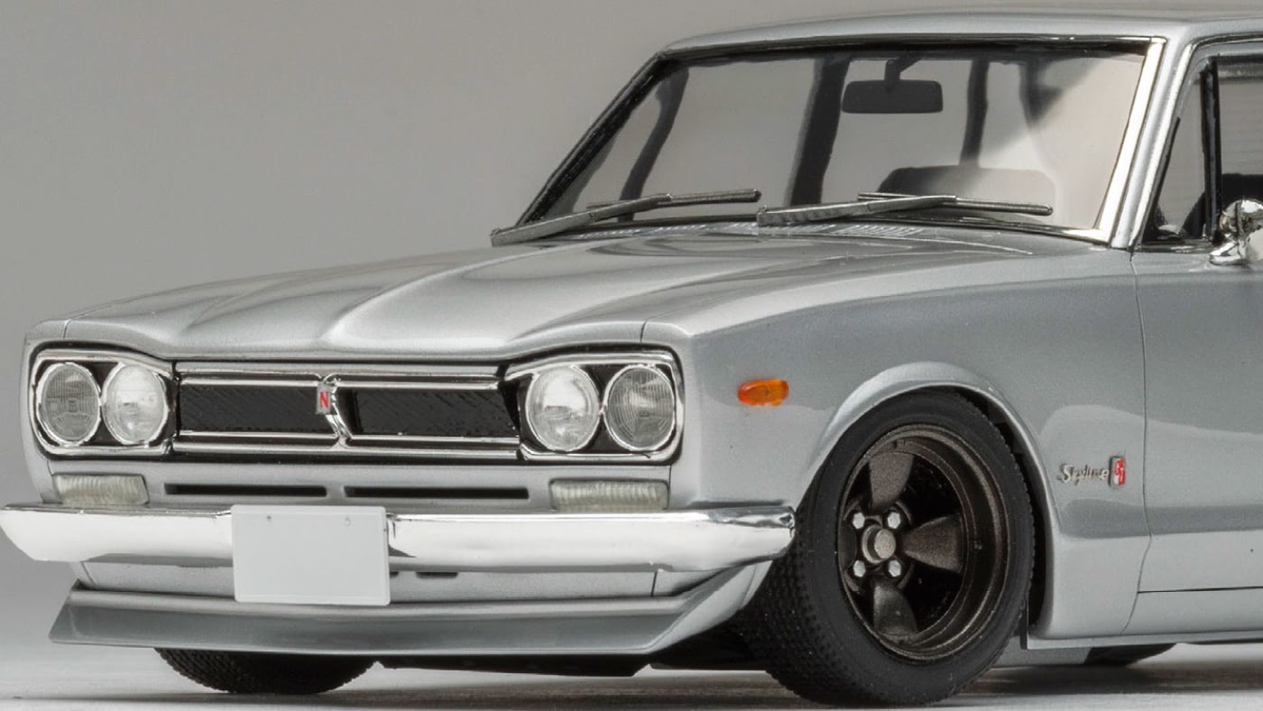 2000万超!?「ハコスカGT-R」ホイールは「バイオレットターボ」用! 1/24