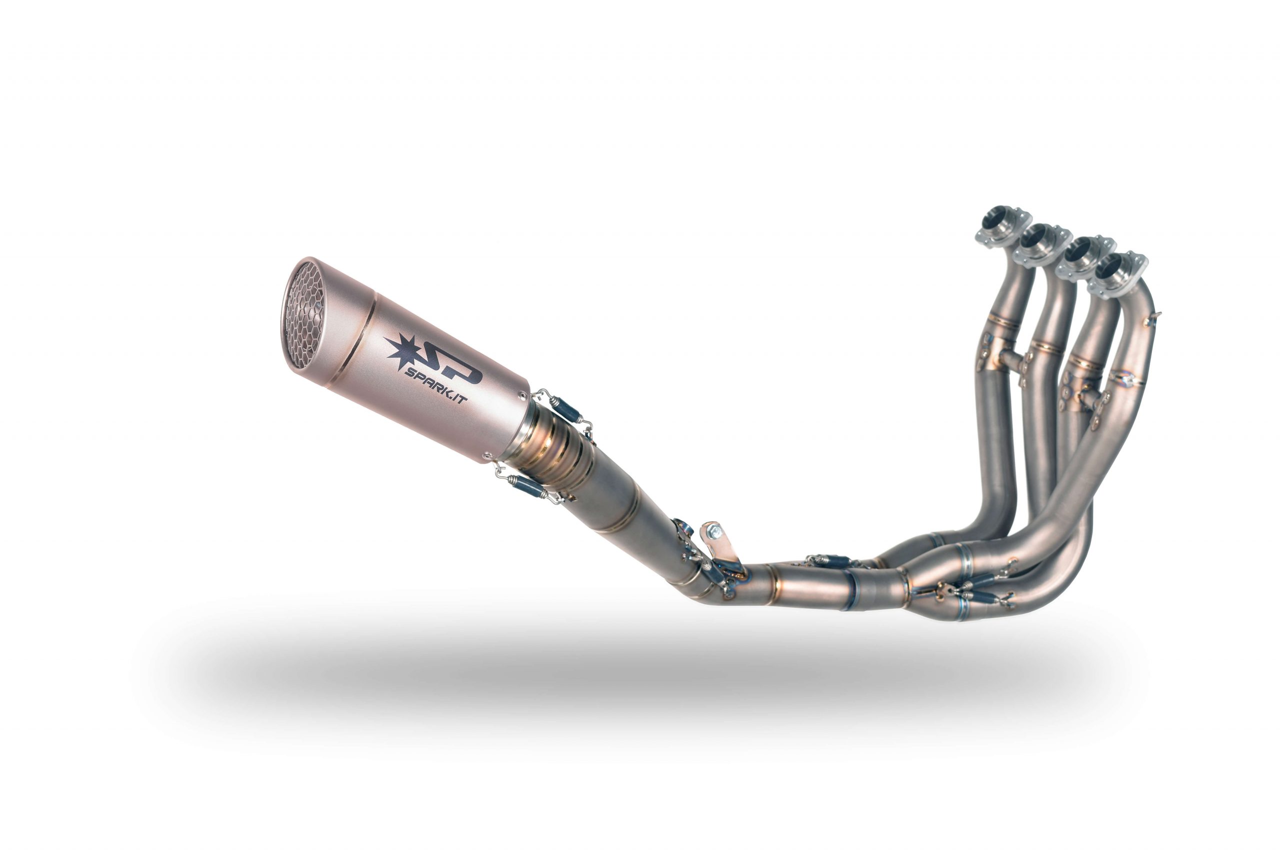 Escapamento Spark Sistema completo RACING: coletor TITANIUM +