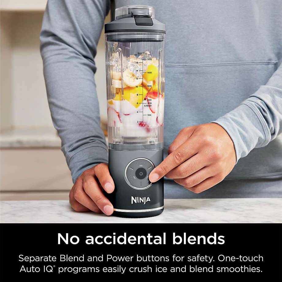 Ninja Blast Max Portable Blender in Grey + Reviews | Crate & Barrel