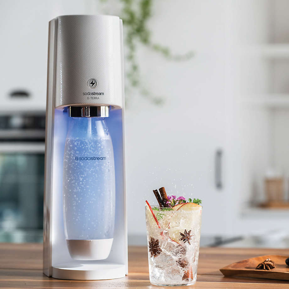 SodaStream E-Terra White Sparkling Water Maker + Reviews | Crate