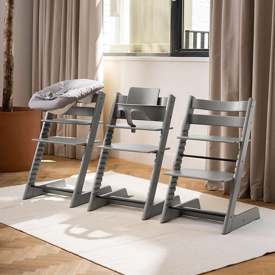 Stokke Tripp Trapp Storm Grey Wood Baby High Chair + Reviews