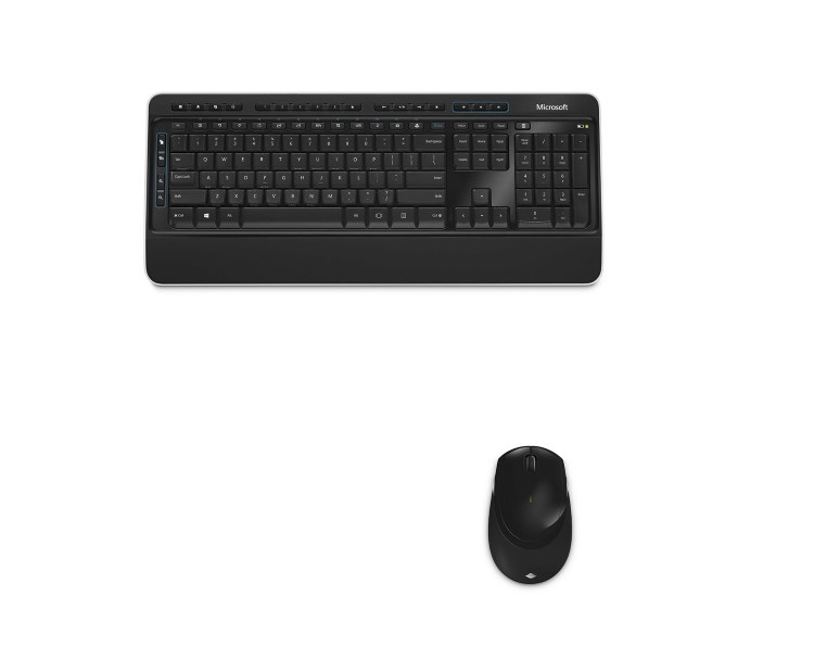 Microsoft Wireless Desktop 3050 with AES - Black. Wireless