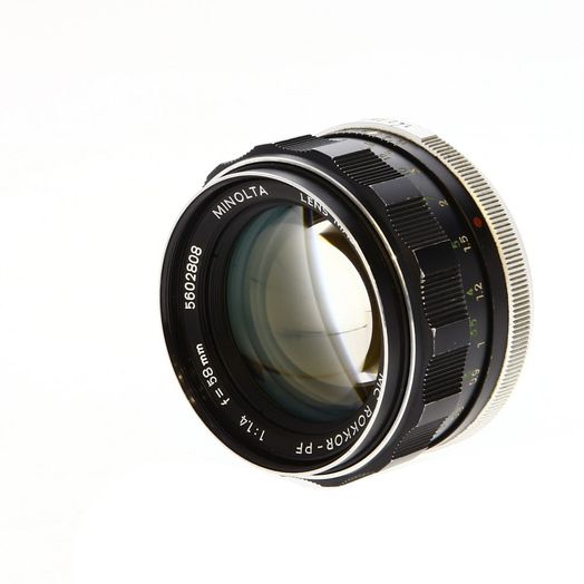 Minolta 58mm F/1.4 Rokkor-PF MC Mount Manual Focus Lens {55